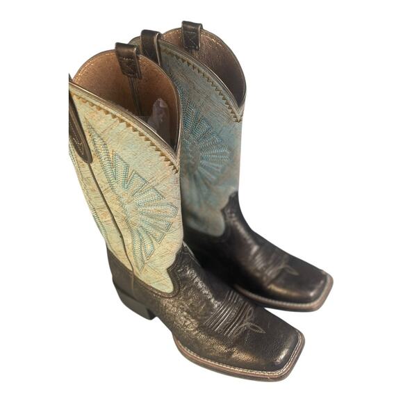 Ariat Women’s Round Up Rio Dark Bronze Leather Western Boots Size-8.5B - Picture 12 of 13